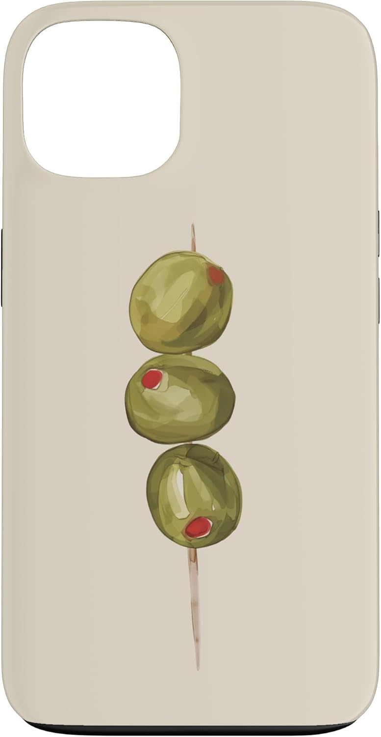 Retro Summer Gourmet Olive Martini Case for iPhone 16 Pro