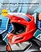 ILM Youth Dirt Bike Helmets Kids ATV Helmet Motorcross BMX Off Road Motorbike with Goggles Gloves Mask DOT Model MT601Y (Popart Red, Youth-Large)