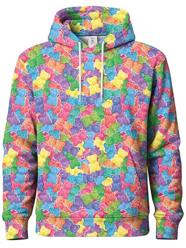 Image of PAGYMO Graphic Hoodies for Men Funny Novelty Pullover Hooded Sweatshirt | Funny 3D print, cool novelty design, colorful pattern, mens graphic pullover hoodie, sarcastic style, funky winter fashion