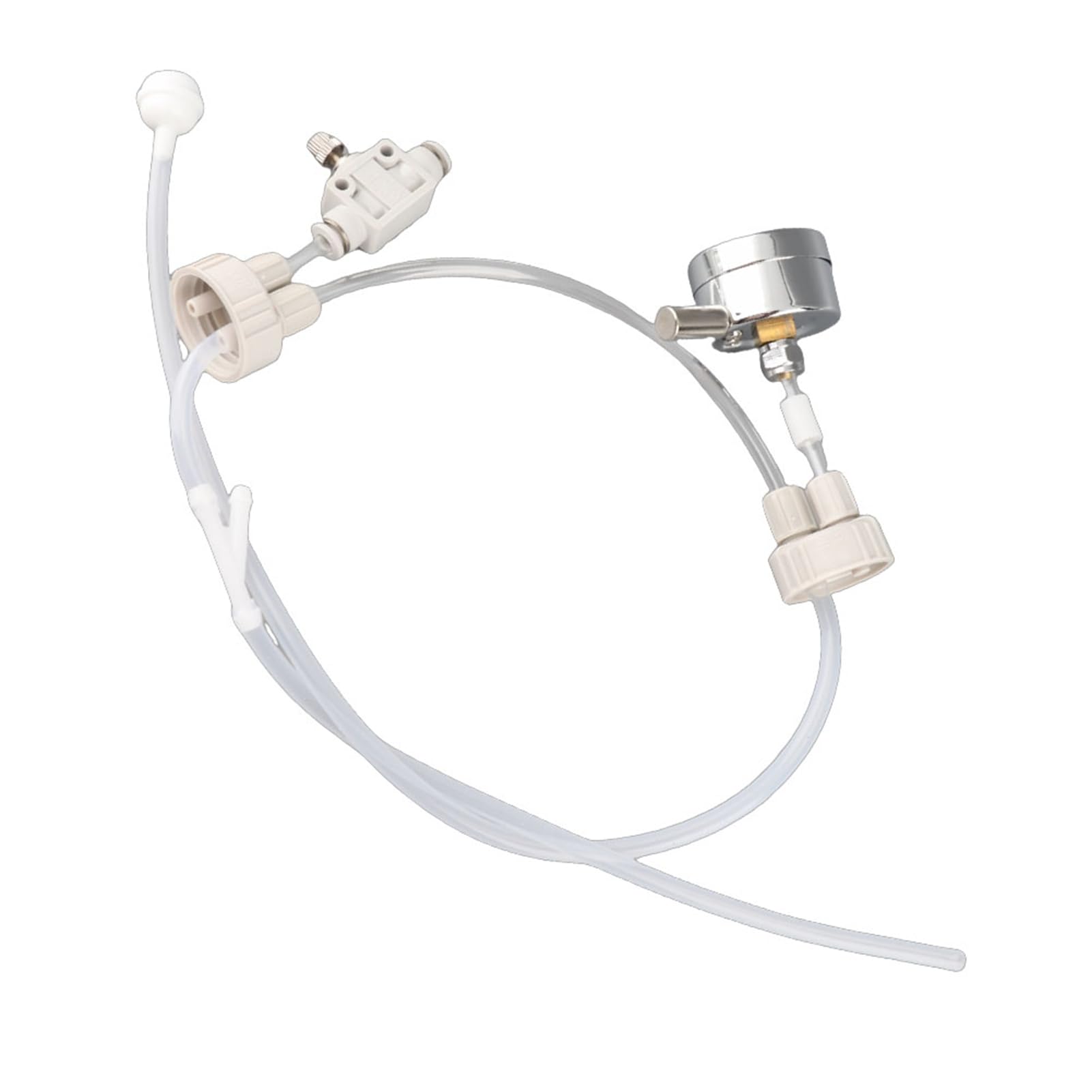 Estink Kit de système de production de CO2 pour aquarium D201 Tube Valve Guage Bouchon pour plante de mousse