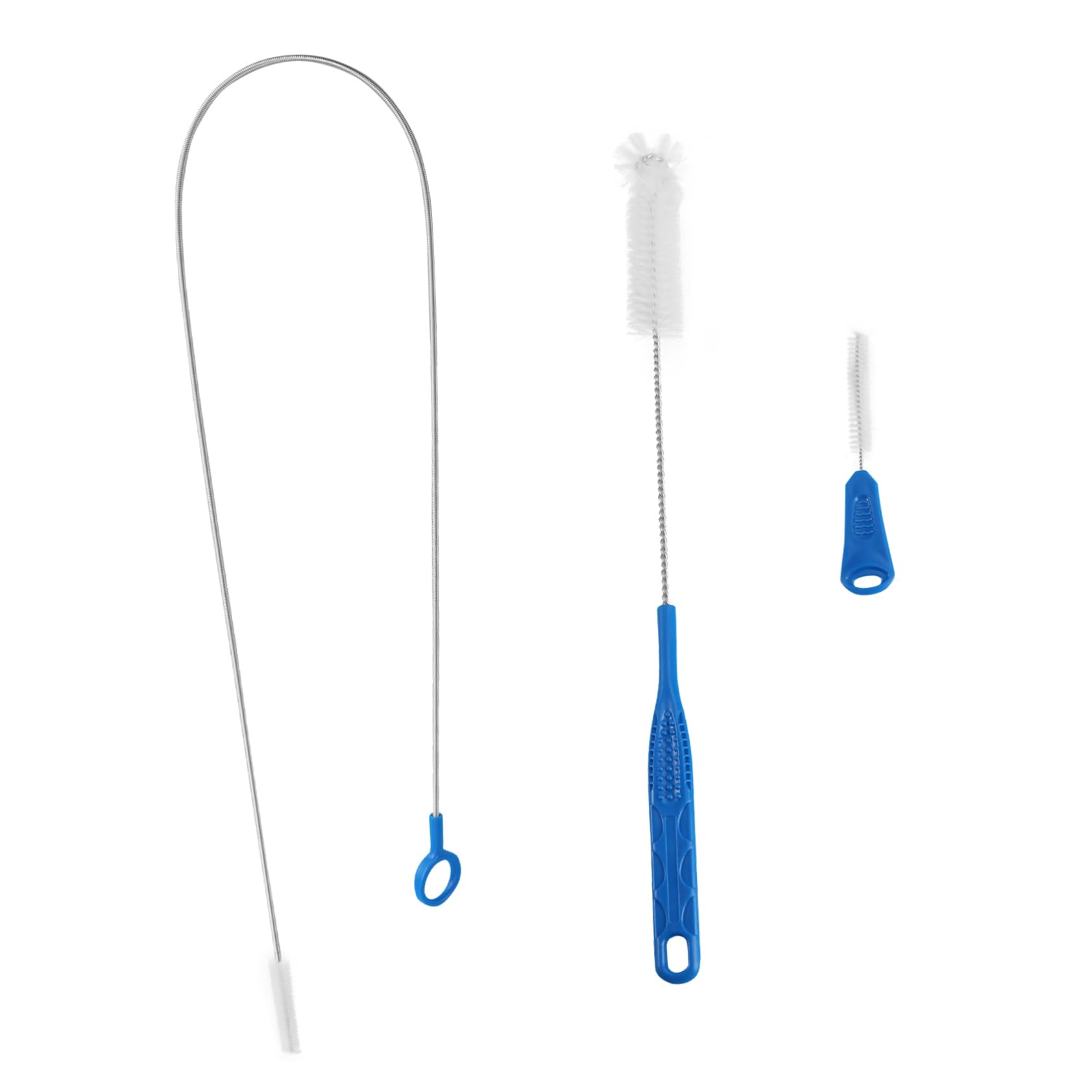 Healeved Straw Brush Bottle Tube Cleaner Set 3pcs Home Cleaning Brush for Straws and Bottles Random Color