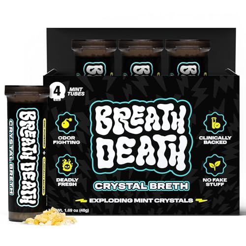 Breath Death Crystal Breth Breath Mints, Peppermint Mint Crystals, Gluten