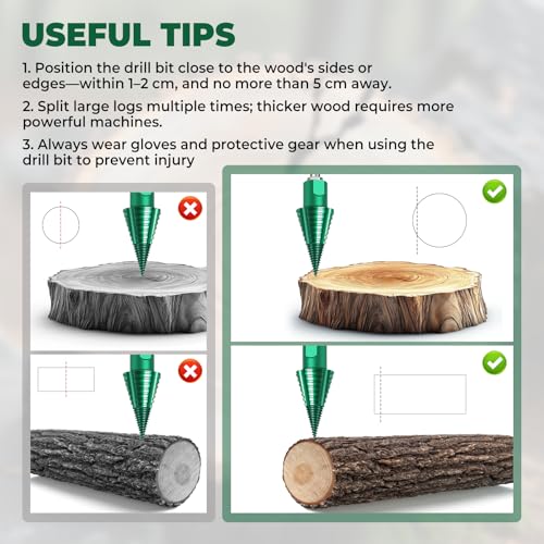 dcvbny 50mm Log Splitting Drill Bit