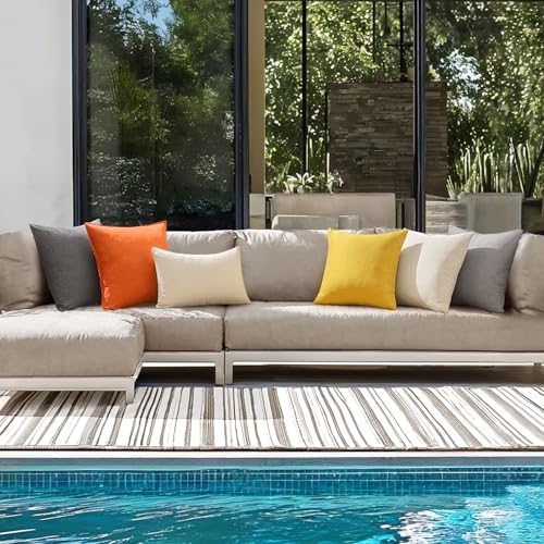 ANRODUO-Pack-of-2-Orange-Outdoor-Pillow-Covers-for-Patio-Furniture-Decorative-Farmhouse-Linen-Cushion-Sham-Outdoor-Waterproof-Outside-Lumbar-Pillowcase-for-Garden-Balcony-Fall-Outdoor-Decor-12×20-Inch ANRODUO Pack of 2 Orange Outdoor Pillow Covers for Patio Furniture Decorative Farmhouse Linen Cushion Sham Outdoor Waterproof Outside Lumbar Pillowcase for Garden Balcony Fall Outdoor Decor 12×20 Inch