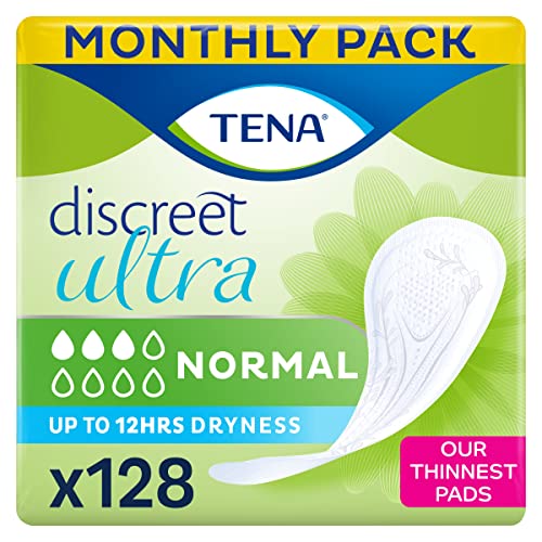 TENA dam diskreta mini plus inkontinensdynor för kvinnor paket med 128
