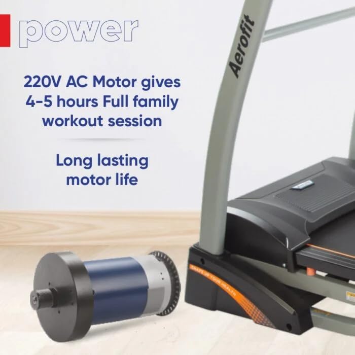 Image of Aerofit af-441 (5 HP Peak) Premiun AC Motorized Treadmill for Home Use,18 Pre-Set Max Pro Workout Session【Max User Wt.130kg |Elevation: 0% to 15%. Auto Incline | Top Speed:18 Km /hr |
