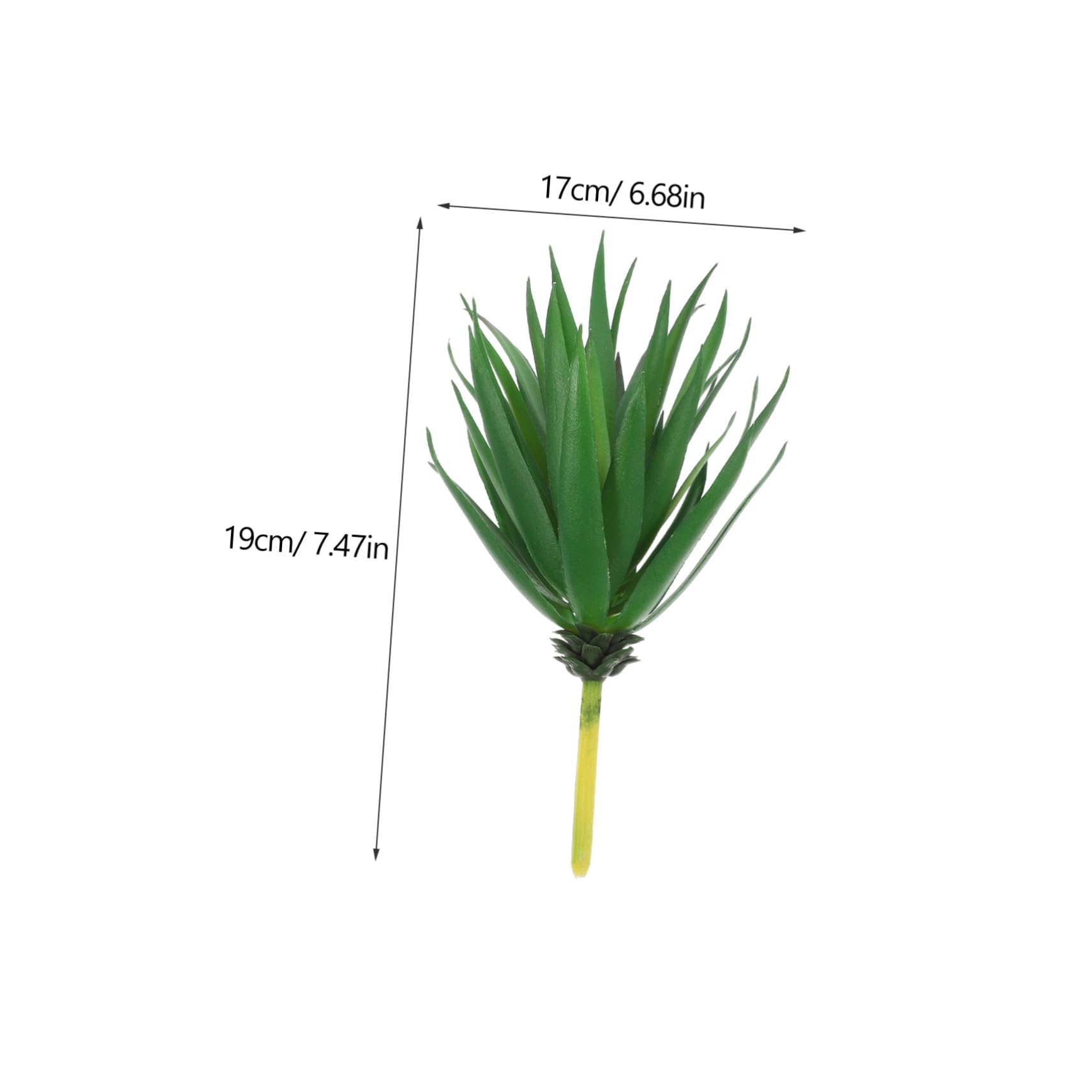 Cabilock 8 Suculentas Artificiales de Plástico Verde sin Maceta
