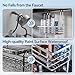 Gaseawolf Over the Door Shower Caddy, Stainless Steel Hanging Shower Caddy, No Drilling Shower Organizer Over Shower Door with 2-Tier Rack and Hooks, Holds Body Wash, Shampoo, Soap, Razor, Silver
