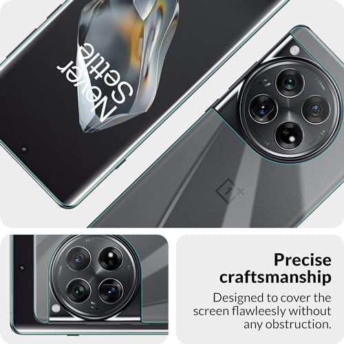 Image of ArmourPro HD+ UV Tempered Glass Compatible With OnePlus 12 5G (6.82 Inch) With Edge To Edge Back Nano Membrane and Easy Cleaning Kit | Clear