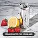 Naked Sparkling Energy Drink - Strawberry Lemonade, Organic Caffeine, Organic Lemon Juice, Zero Sugar, No Sucralose, Naturally Sweetened, Natural Energy Drinks, Vegan, Gluten-Free, Non-GMO - 12oz Cans (Pack of 12)