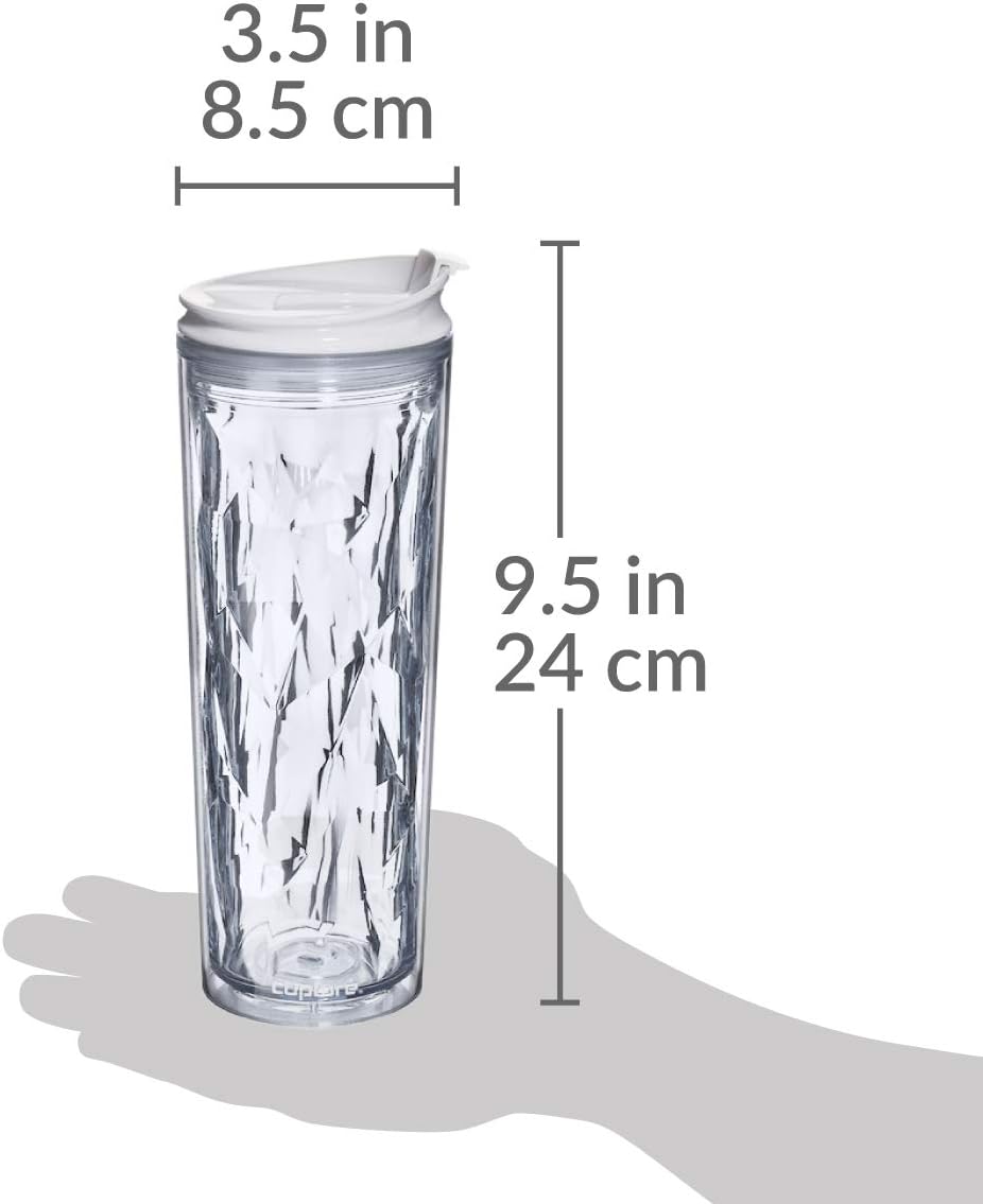 Black Friday - 50% OFF Cupture Crystal Click & Seal Shake Tumbler Cup for Hot or Cold Drinks - 22 oz (Clear Diamond)