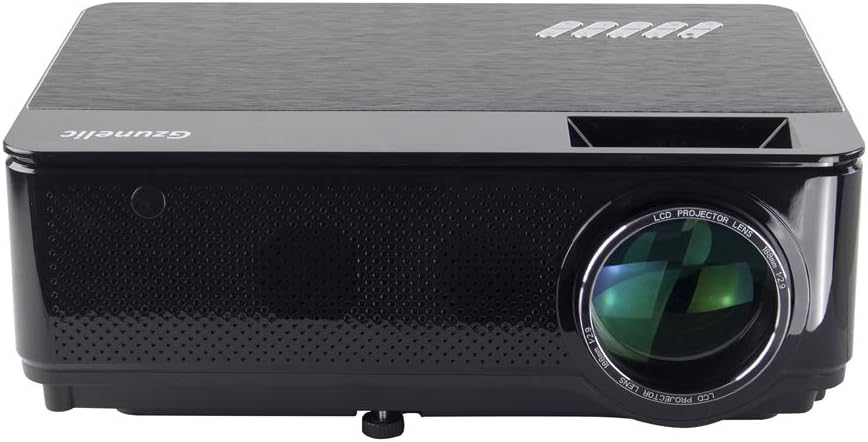 Real 12500 Lux / 500 ANSI lumens Real Native 1080p LED Video Projector ยฑ 50ยฐ 4D Keystone X / Y Zoom 8000:1 Contrast Built in Stereo Sound Box Full HD home Theater Proyector