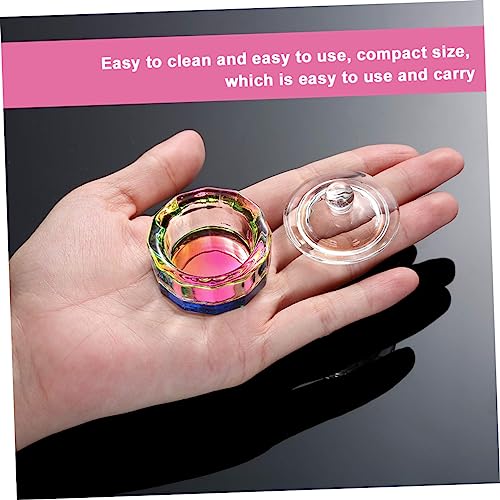 Vasos de cristal para arte de uñas, set de 2 unidades miniatura 4