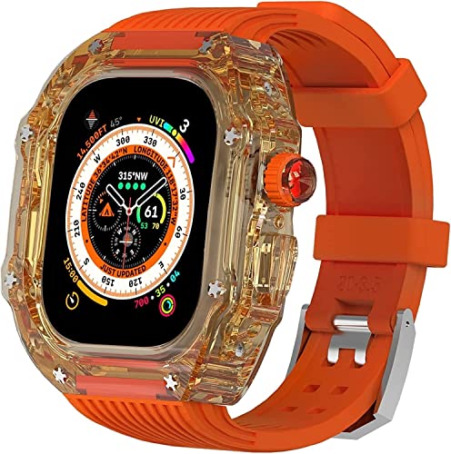 Kit pour homme silicone transparent 49 mm affirmant le style unique de votre montre