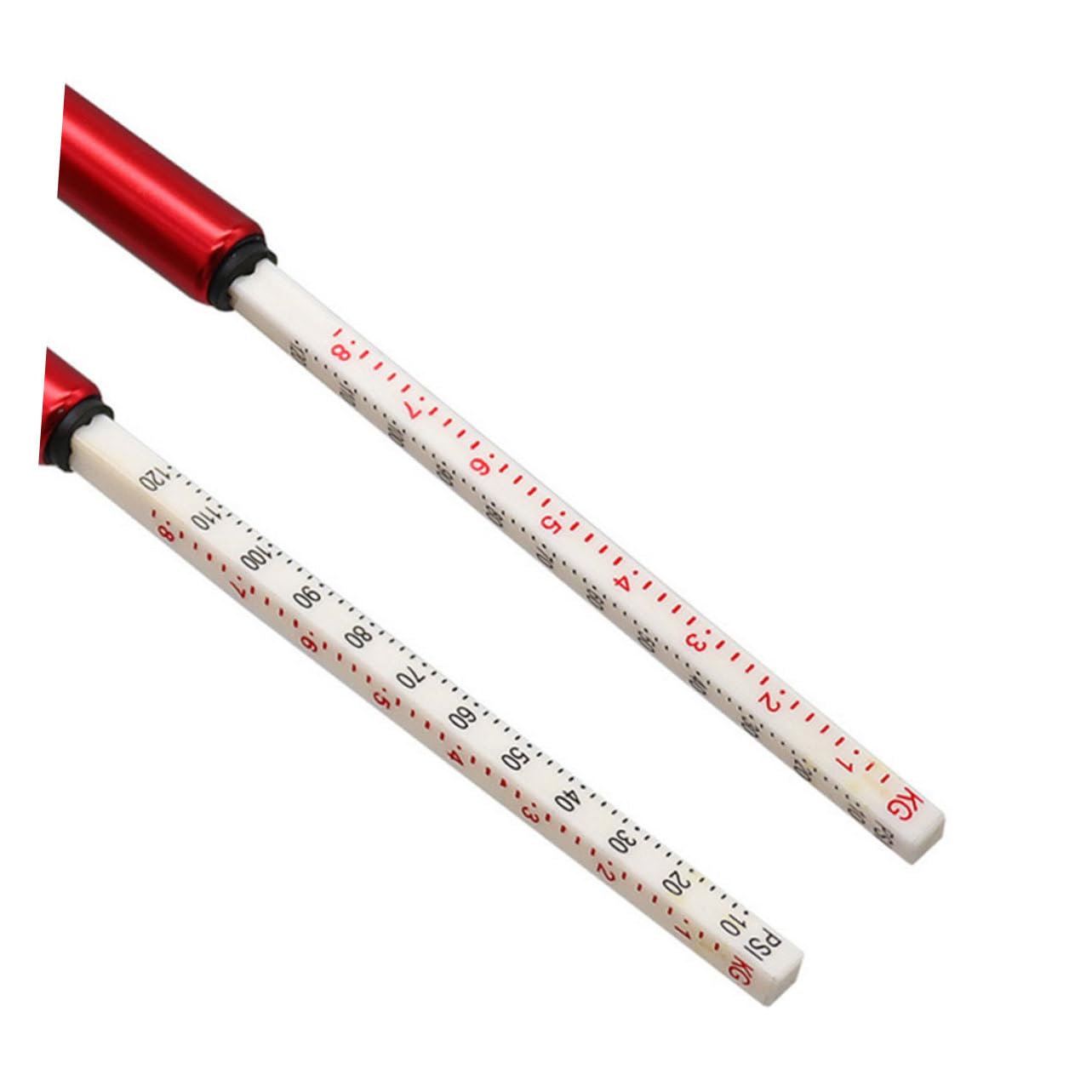 GLEAVI 2pcs Tire Pressure Gauge for Car Bike Mechanical Tire Pressure Tool Portable Stainless Steel Plastic Easy to Use