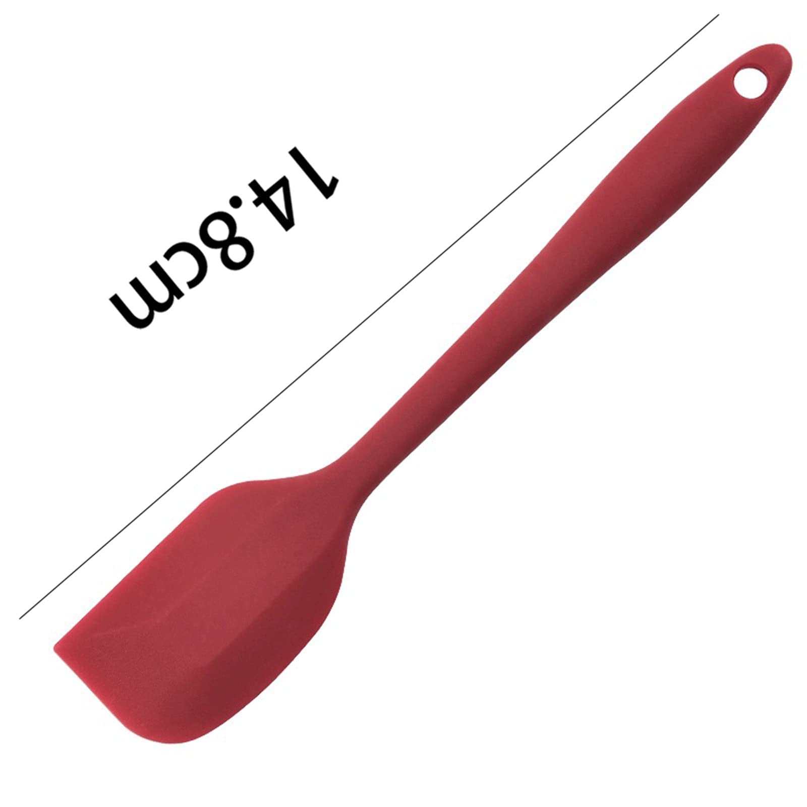 Cucharones de Cocina Espátula de Silicona para Cocina Pincel para Mezclar Mantequilla y Pasteles Herramientas para Hornear Utensilios de Cocina (Rojo) (Talla única roja)