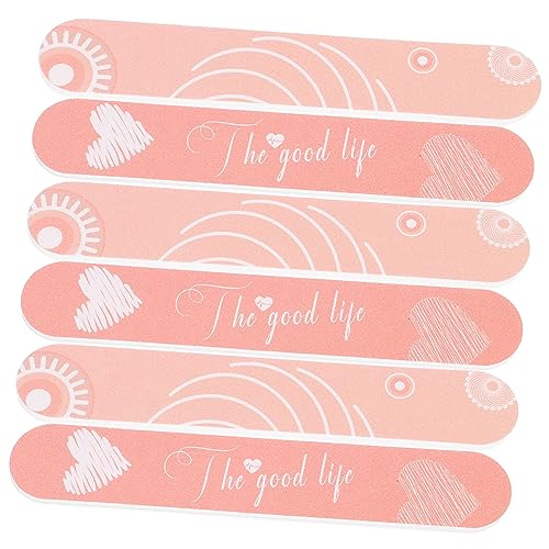 NOLITOY 6 Piezas limas de uñas herramientas tableros herramientas de lima de uñas de salón clavo limas para uñas limas uñas herramienta de manicura limas de uñas para mujer papel de lija