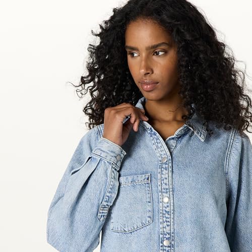 Image of The Drop Womens Katerina Denim Shirtdress