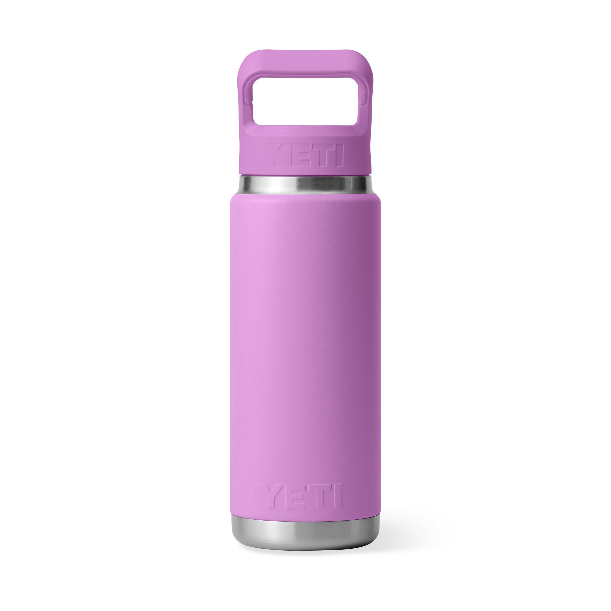 YETI Rambler C Straw Bottle, Stainless Steel Vacuum Insulated Bottle with Straw Cap, Desert Bloom, 26 oz (769 ml)