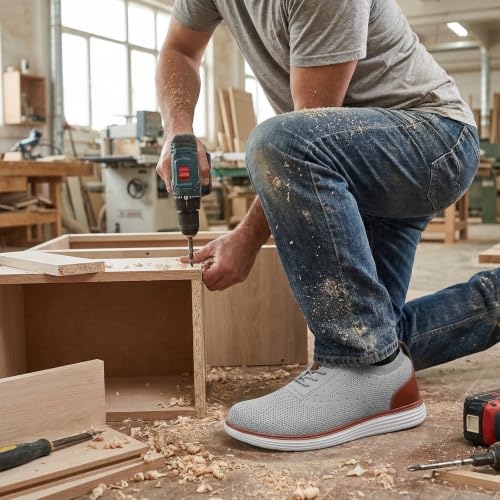 Image of Steel Toe Shoes for Men Lightweight Safety Tennis Shoes Work Sneakers