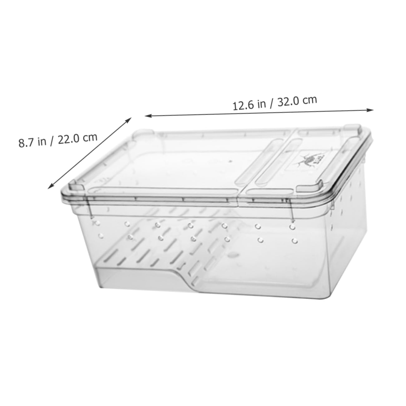 WOONEKY Terrario Stimola Arrampicata e attività per Rettili in Plastica con Piattaforma per Crogiolarsi e Area Alimentazione per Tartarughe e Rettili Domestici