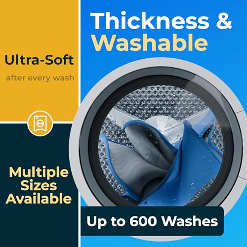 Image of GREEN LIFESTYLE Washable Underpads - Large Bed Pads for use as Incontinence Bed Pads, Reusable Pet Pads, Great for Dogs, Cats, Bunny, Seniors Bed Pad (Pack of 8 - 34x36)