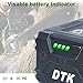 DTK 3000mAh Battery Replacement for Greenworks 60V Battery LB60A00 LB60A01 LB60A02 LB60A03 Lithium Ion Cordless Power Tools