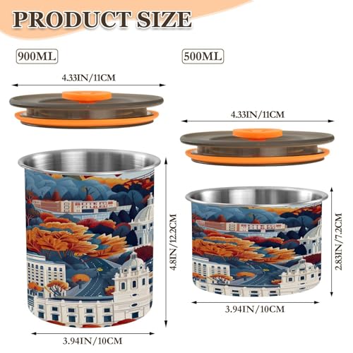 Contenedor para café hermético de acero inoxidable 30oz miniatura 3