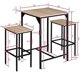 Zoom IMG-2 tectake 800978 set da bar