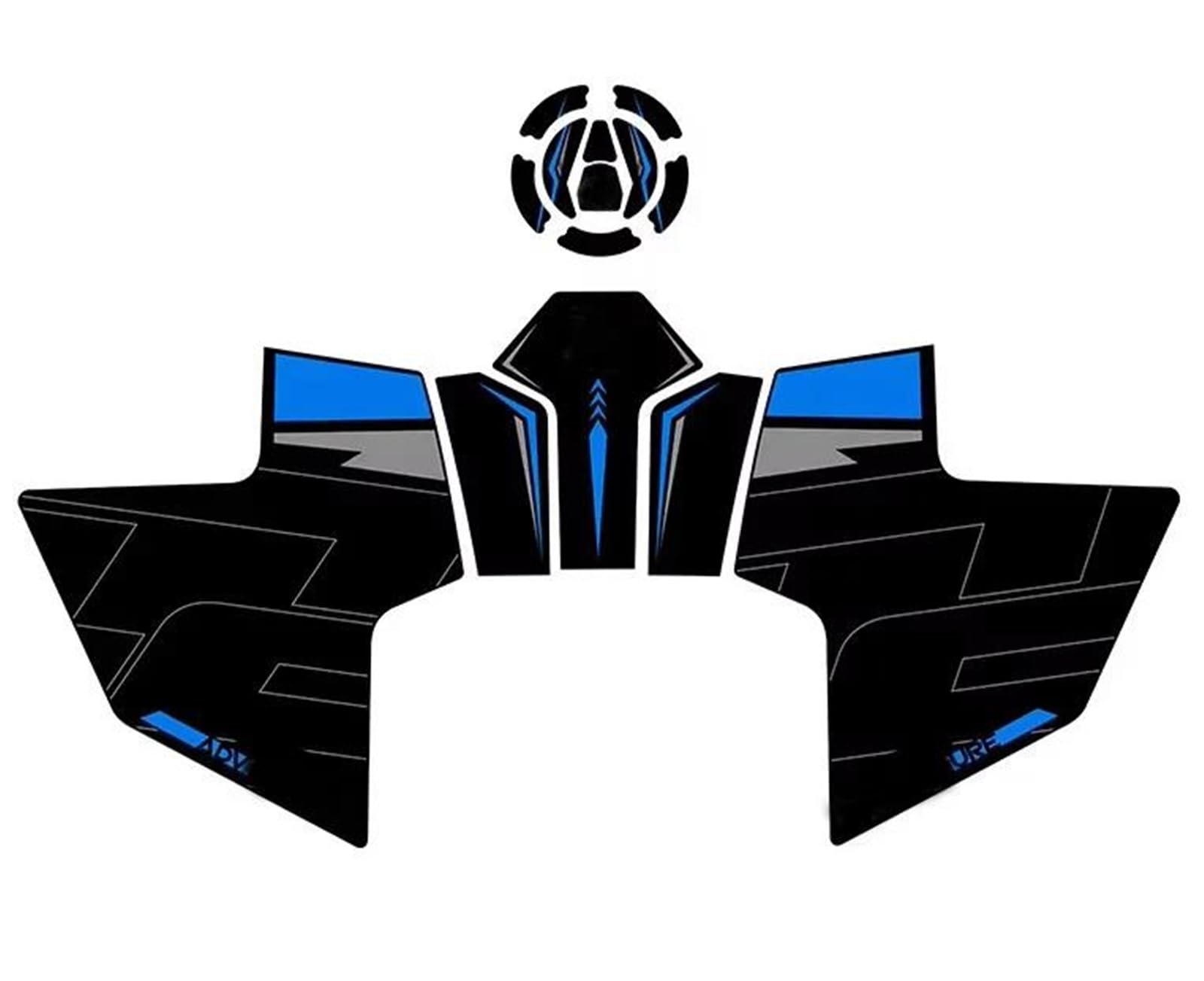 Piwine Color1 Motorcycle Tank Pad Protector Sticker Decal For Voge Ds525x 2023 Kneepad