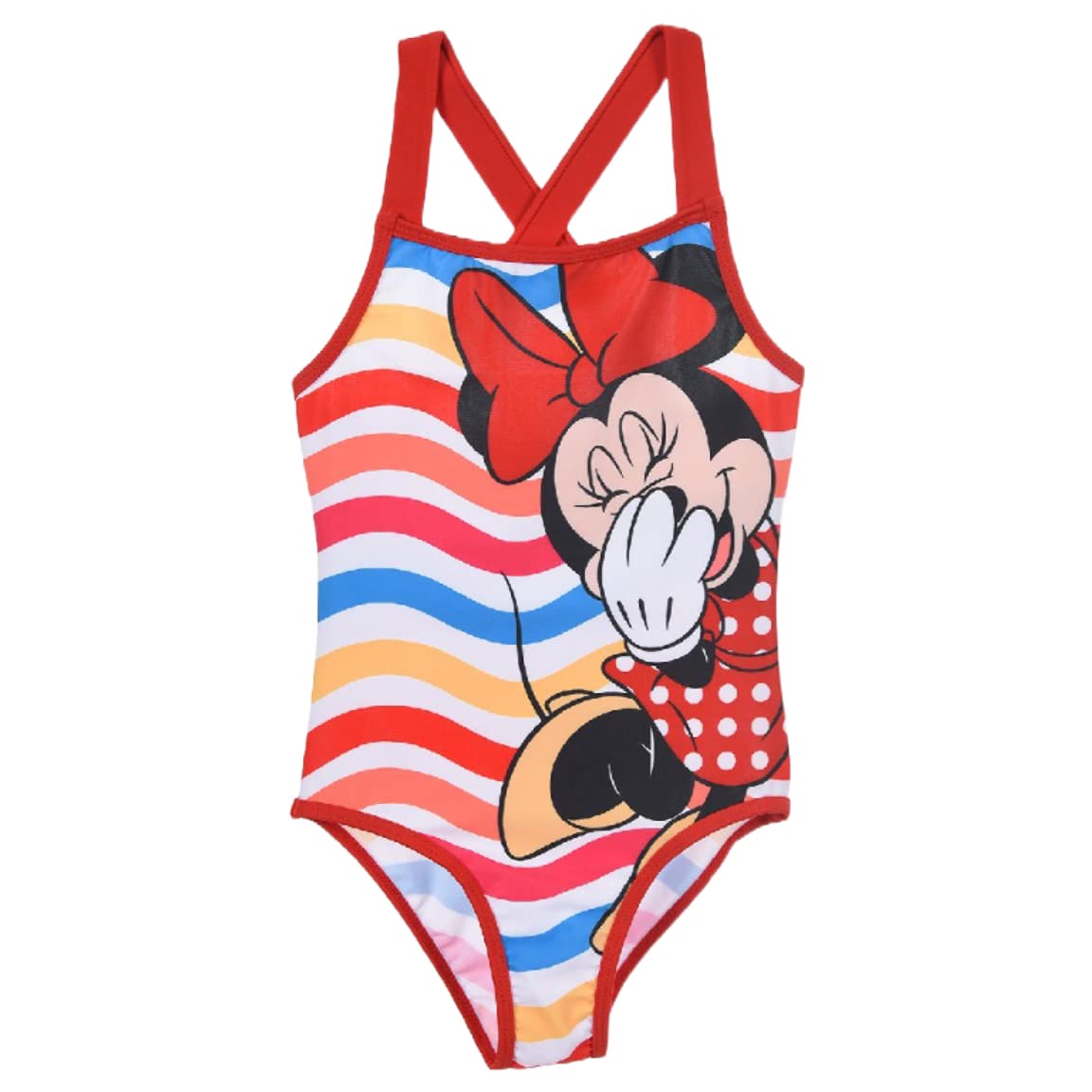 Disney Minnie Mouse Bañador Niña, Bañador Una Pieza Niña, Diseño Clásico Minnie Mouse, Bañador Natación Infantil, Tallas 3 a 8 Años