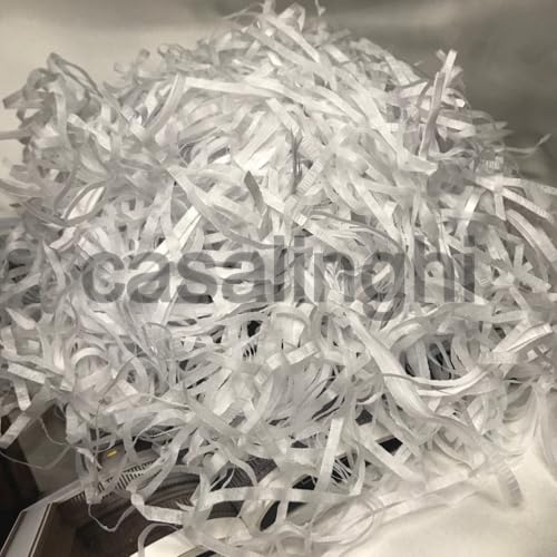 Beyaz Kırpık Pelür Kağıt Kırpıntısı White Shredded Tissue Paper - 50 gram (Beyaz)