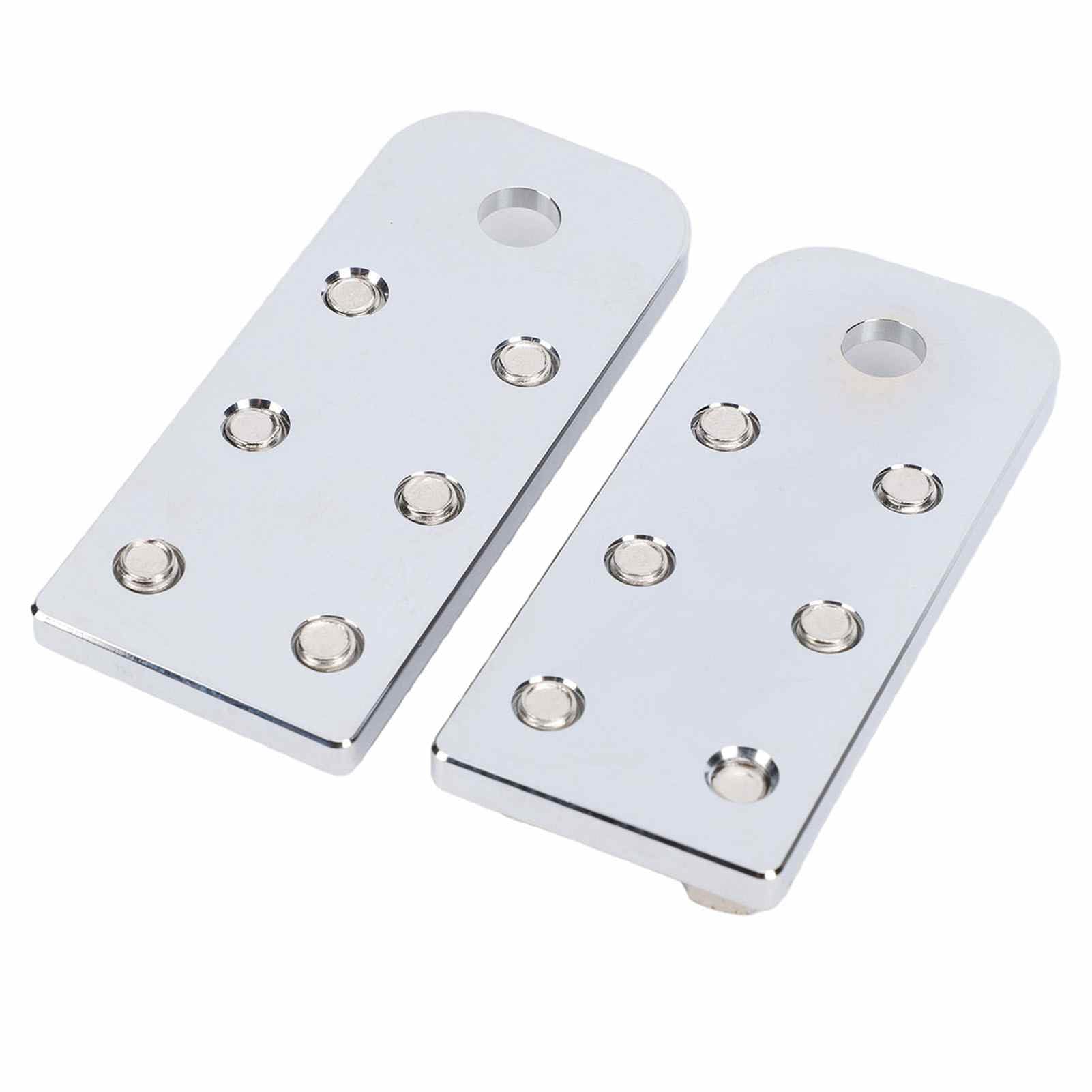 Lot de 2 Bornes de Batterie Plates à 6 Points, Borniers en Alliage d'aluminium pour Plusieurs Connexions de Câbles, Connecteurs de Batterie avec Goujons Filetés, Idéal pour l'automobile,