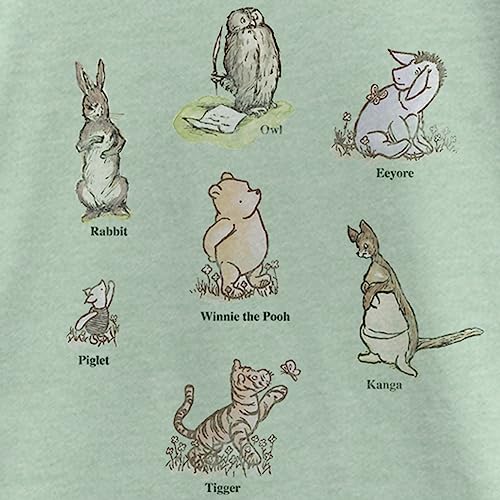 Disney Pooh Winnie Poster Girl's Heather Crew Tee2