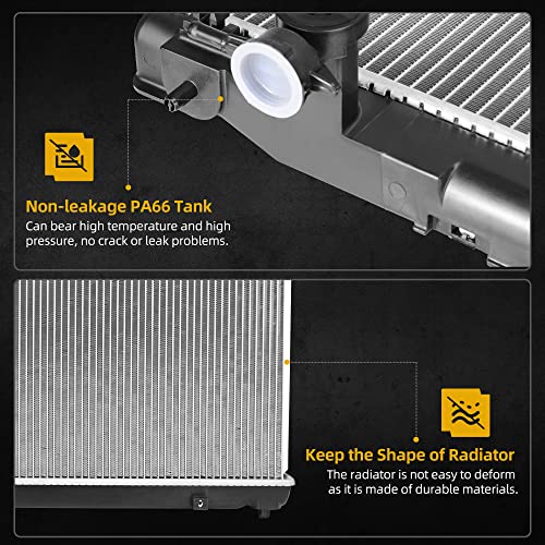 Image of DWVO Radiator Compatible with 2007-2011 Camry L4 2.4L, 2010-2011 Camry 2.5L 4CYL DWRD1081