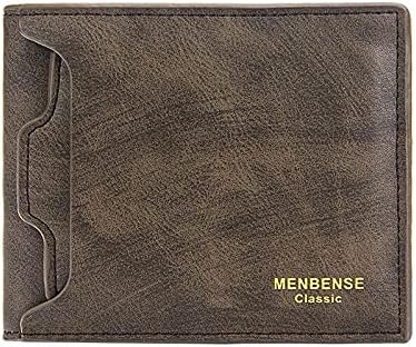 Amazon Co Jp 新メンズショート財布鉄エッジ韓国青年男性の水平財布トレンドカードパック財布 Dark Brown D シューズ バッグ