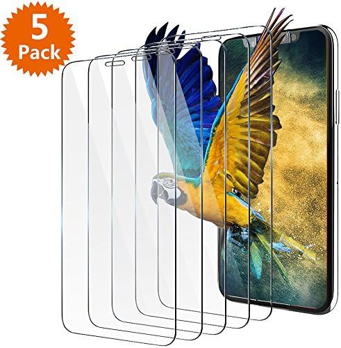 iPhone X Screen Protector, BlingFilm (5 Packs) iPhone X [ Tempered Glass ] Screen Protector Compatible Apple iPhone X 5.8" / iPhone 10 (2017) [ Case Friendly ]