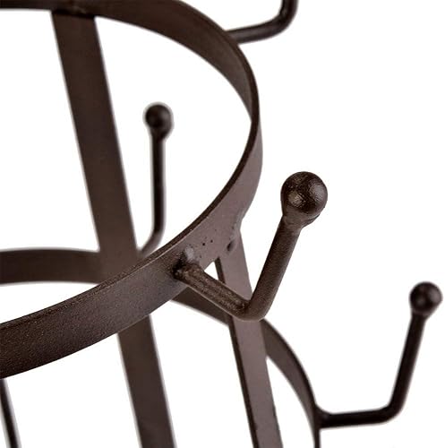 Miniatura 3 de YJ - Soporte de árbol de alambre de metal vintage de 3 niveles para encimeras, apto para tazas de café, vasos y tazas de té