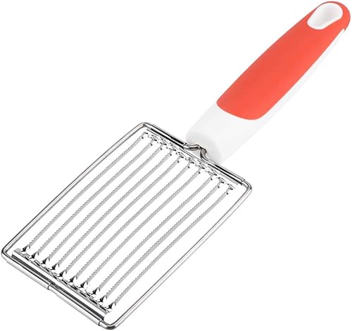 ASHATA Cortador de carne para almuerzo, cortador inoxidable con mango para queso, papa, huevo, jamĂłn, fruta, tomate, acero inoxidable de calidad, 10 ASHATA Cortador de carne para almuerzo, cortador inoxidable con mango para queso, papa, huevo, jamĂłn, fruta, tomate, acero inoxidable de calidad, 10