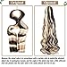 COOKOO 9 Packs French Curly Braiding Hair 22 Inch for Goddess Box Braids with Loose Wave Curly Ends Mix Black and Blonde Pre Stretched French Curls Synthetic Hair Extentions for Women P1B/27/613#