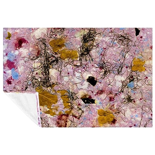 Couverture de feuilles d'automne haut de gamme douce et isolante 150 x 100 cm