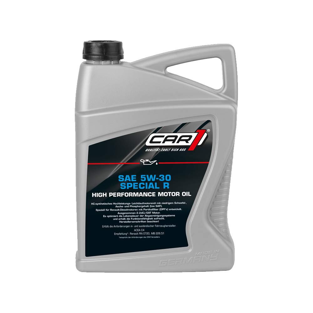 CAR1 Motoröl 5W-30 Special R Leichtlauf High Performance Motor Motoren Öl Engine Oil 5L