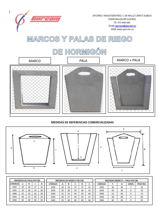 Genérico TAJADERA DE HORMIGON (20 CM)