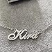 RONKAHSHOW Luke Custom Pendant Name Necklace Customized Personalized with Heart Necklace Best Gift for Women New Year Birthday Mother’s day Christmas wedding Party S