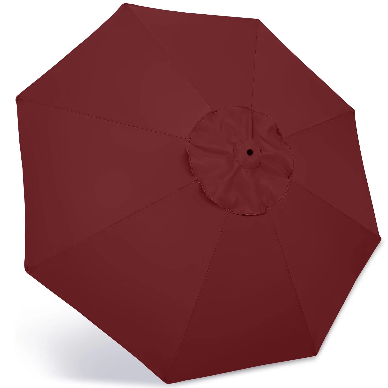 ABCCANOPY 7.5ft Outdoor Umbrella Replacement Top Suit 8 Ribs (dubonnet)
