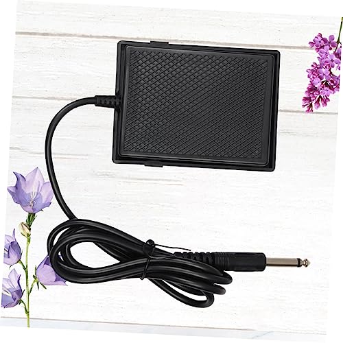 Pedal sustain para guitarra y bajo, material ABS negro miniatura 5