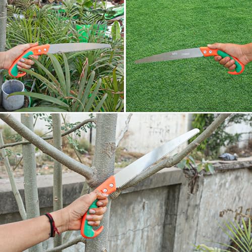 Image of Anandi Green's Garden Pruning Saw Small Size Tree Pruner With Extendable Pole Fixing Slot Hand Tools For Remove Unwanted Branches In Your Garden, Hand powered tool