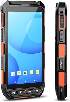 Android 13 Barcode Scanner Handheld Mobile Computer, 5.5-inch Touchscreen PDA Scanner with Integrated Honywell 1D & 2D Bar Code Scan Engine, WiFi & 4G LTE, for Warehouse & Logistics
