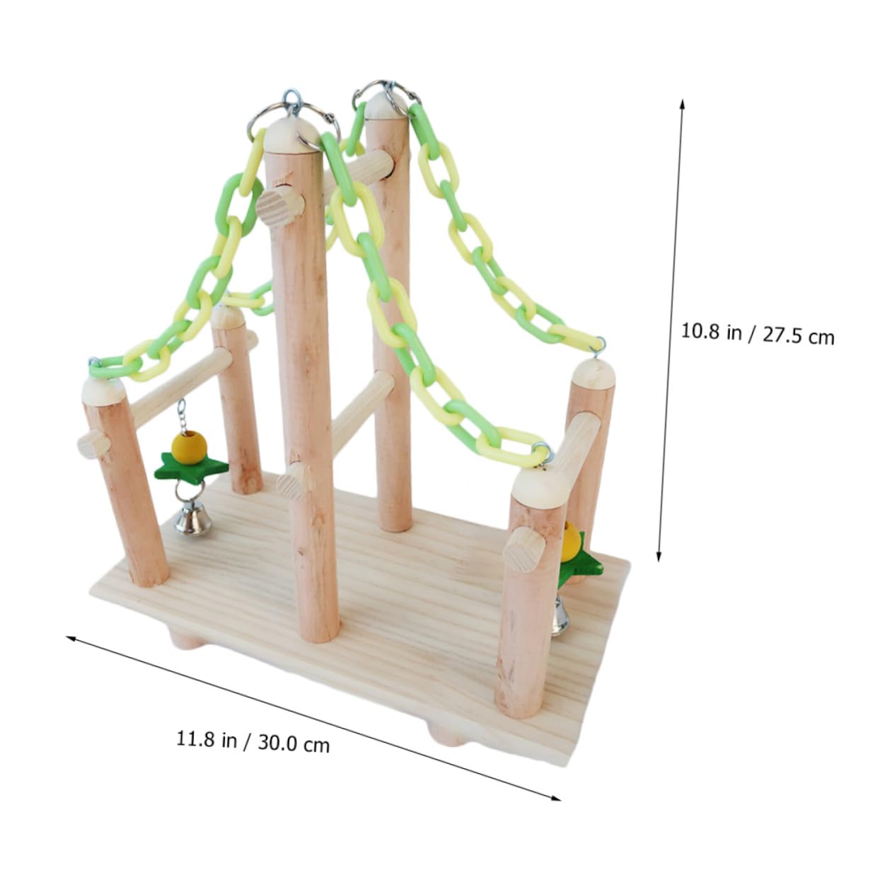 BESPORTBLE 2 Set Giocattolo Pappagallo Giocattolo Per Uccelli Con Scala Di Corda Giocattoli Scala Per Uccelli Animale Domestico Calopsitta Forniture Di Pappagalli Portatile Bambino Di Legno