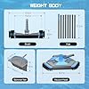 UIRWAY 4-in-1 Deluxe Swimming Pool Cleaning Kit - Includes Upgrade Triangular Pool Vacuum Head, Detachable Brush, Deep Leaf Skimmer Net, Adjustable Aluminum Pole Inground & Above Ground Pools